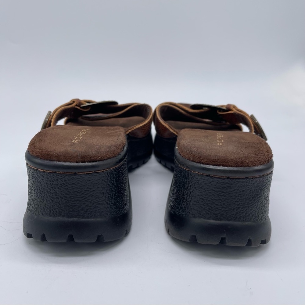 Roper, Leather Platform Sandals. Size 8. In excellent condition! 2.5" Heel! - Picture 5 of 8